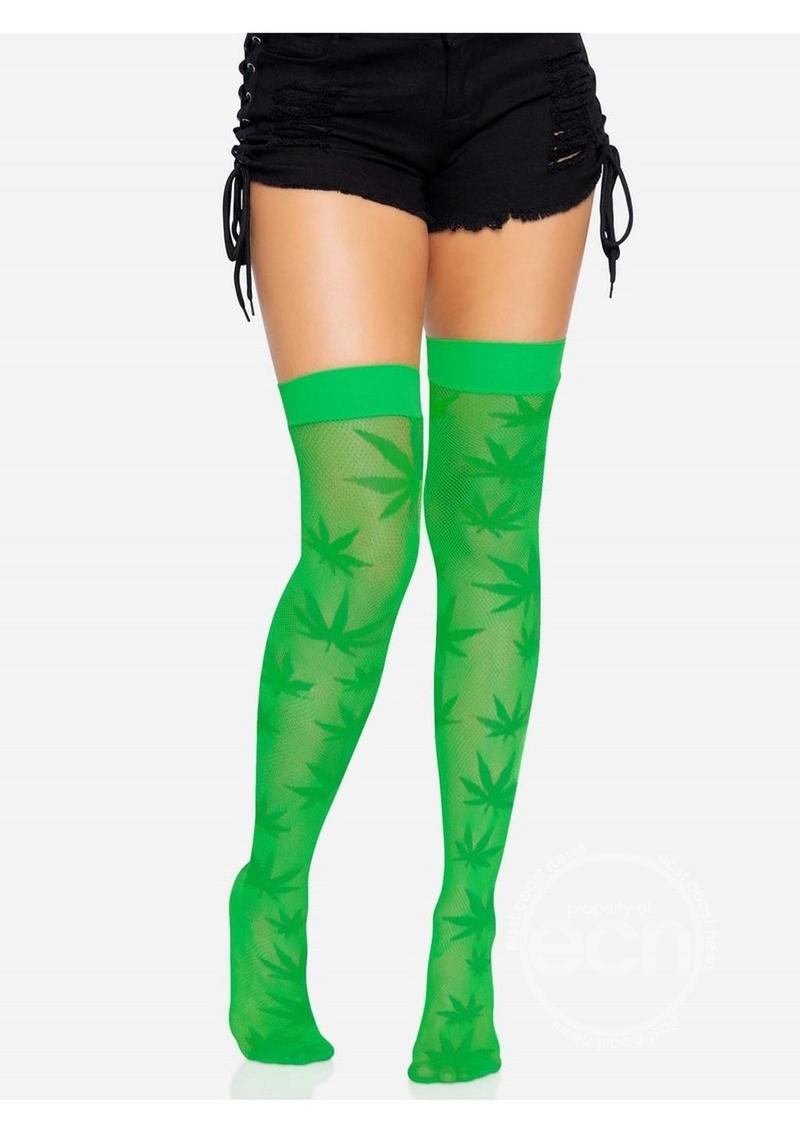 Leg Avenue 420 Net Thigh High