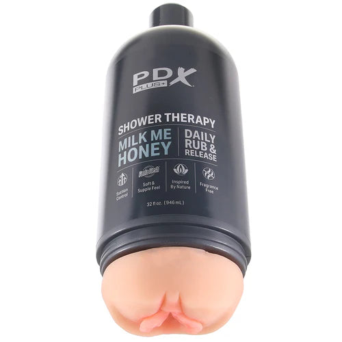 PDX Shower Therapy Soothing Scrub Stroker in Light