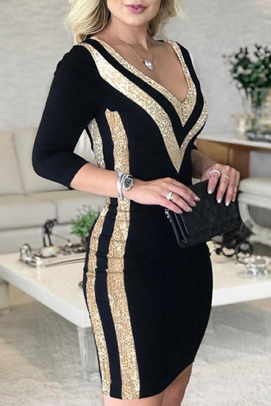 Black & Gold Dress