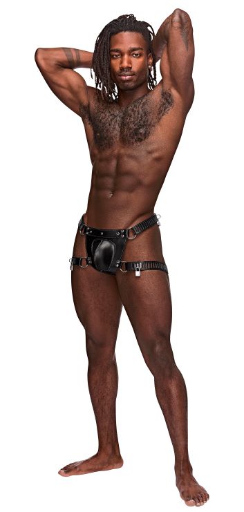 Scorpio Leather Mens Shorts Harness