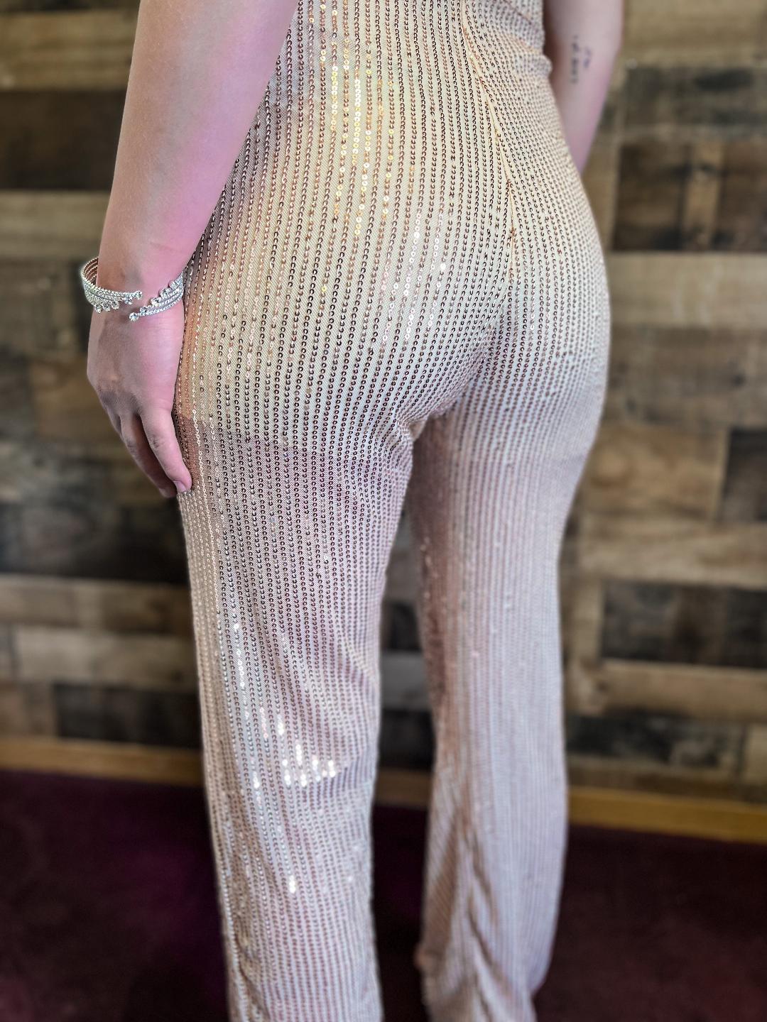 Sequin Rhinestone Jumpsuit