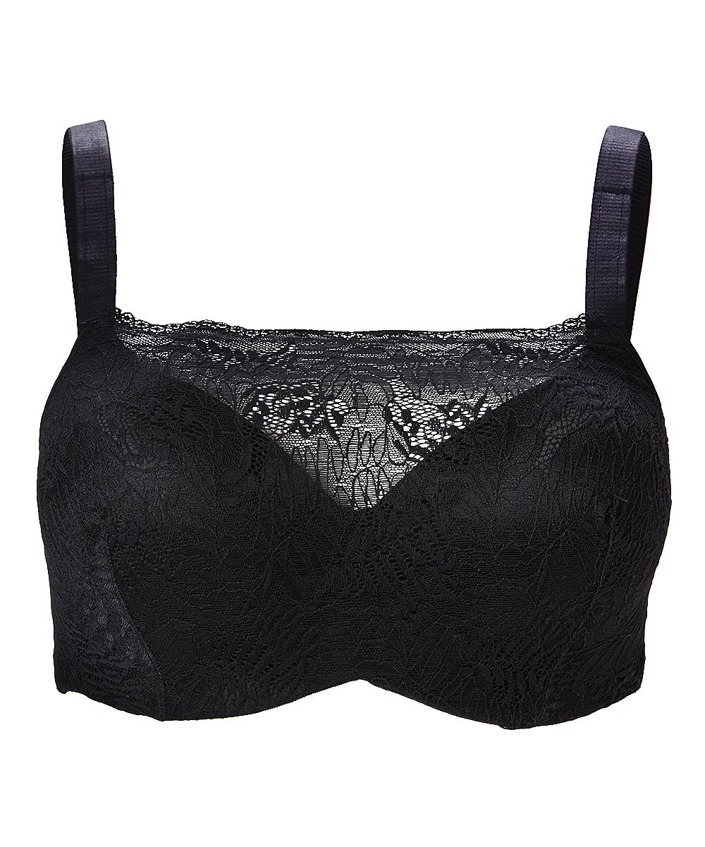 Front Lace Bandeau Wired Bra